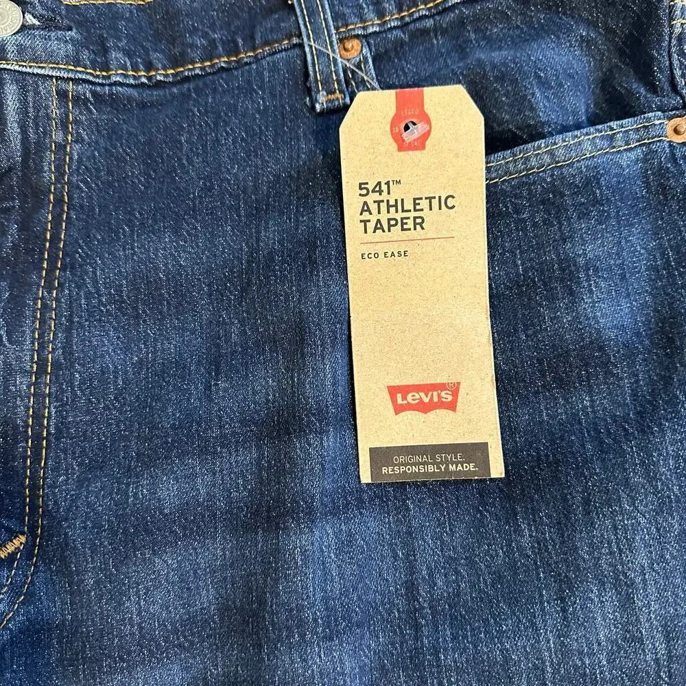 NWT Levi’s 541 Athletic Taper Jeans Dark Wash B&T 42x34